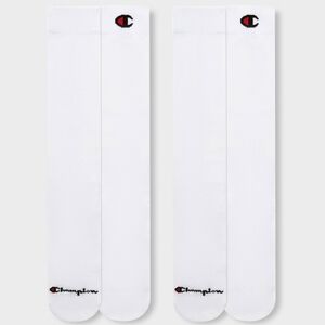 Champion All Sport Performance Over the Calf Socks Sports Gym 2pk White L New